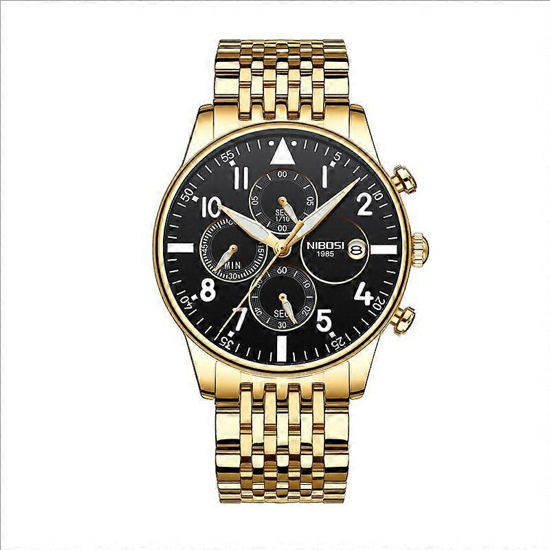 NIBOSI Classic Business Watch - Ultra-Thin 8mm Case with Japanese Quartz Movement