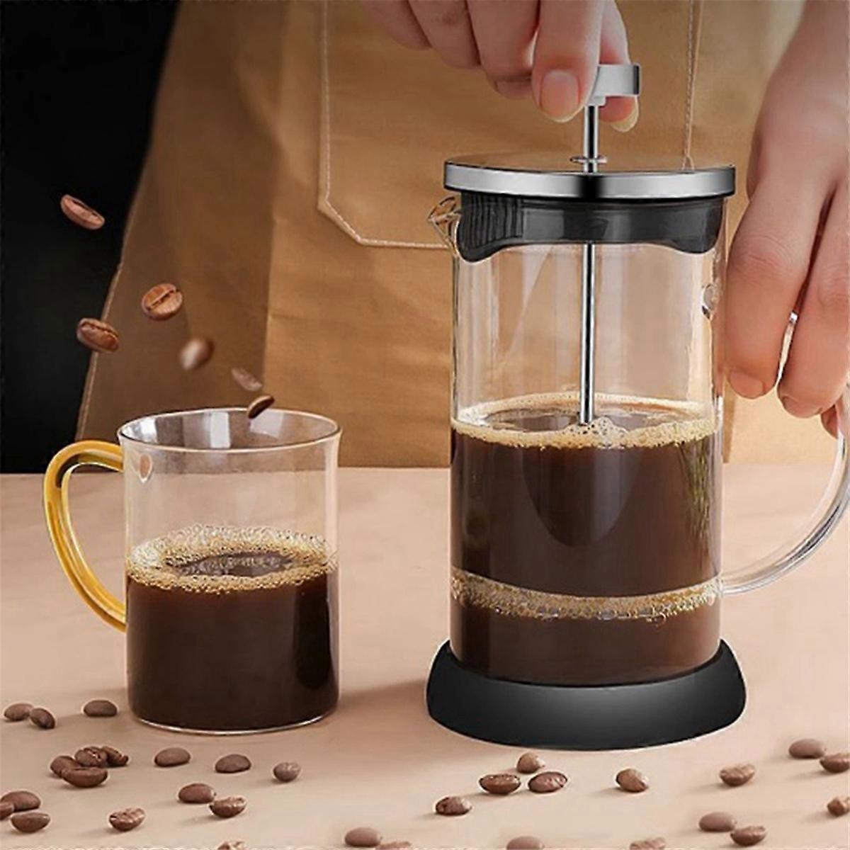French Coffee Pots Hand Punch Pot Coffee Accessories 600ml