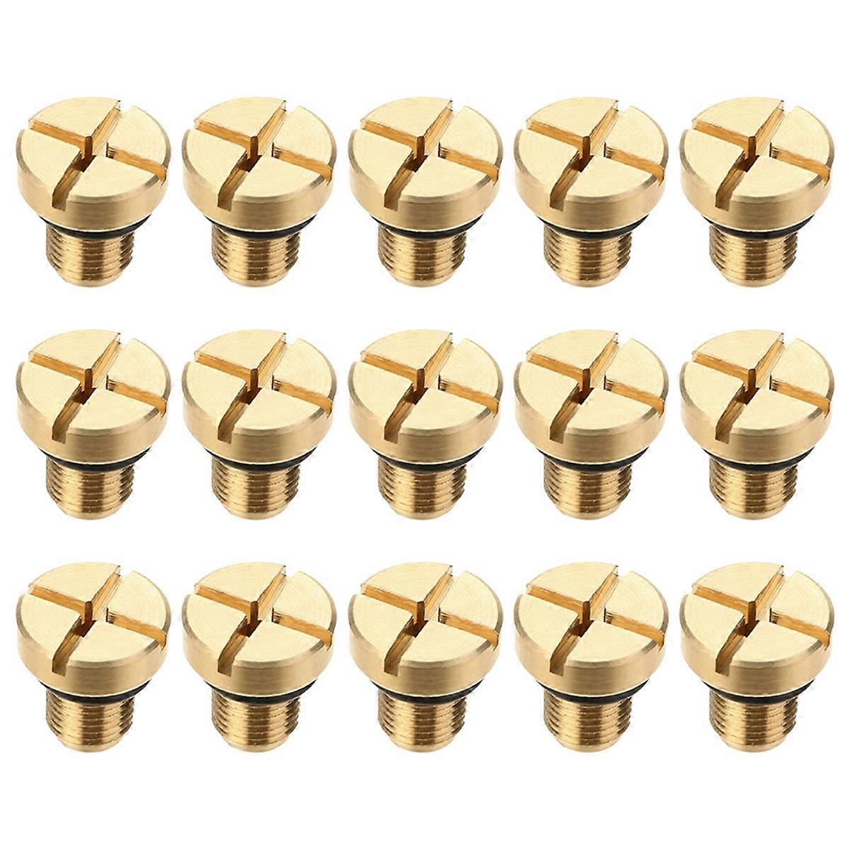 15pcs Radiator Overflow Coolant Expansion Tank Bleeder Screw for
