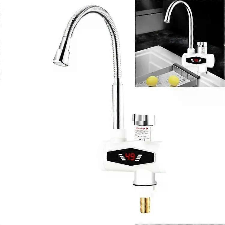 Instant Heating Electric Hot Water Faucet-Dynamic Digital Display,EU Plug
