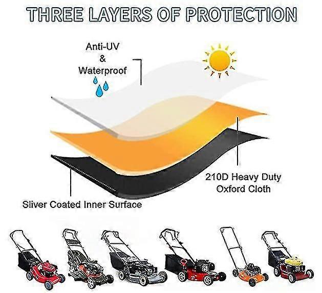 Lawn Mower Cover Protector,193 X 64 X 112cm With Draw String &Storage