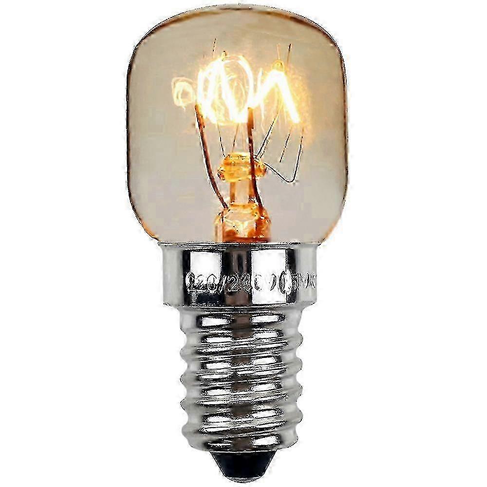 2 Pack 15w E14 Base Oven Bulb, Warm Ndescent Bulb 360 Beam-