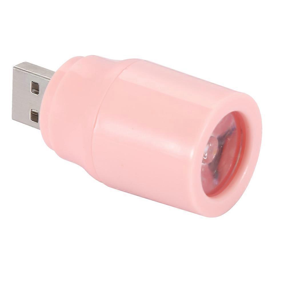 5V 1W Durable Mini Plastic USB LED Lamp Light for Study Desk Pink without USB Hose