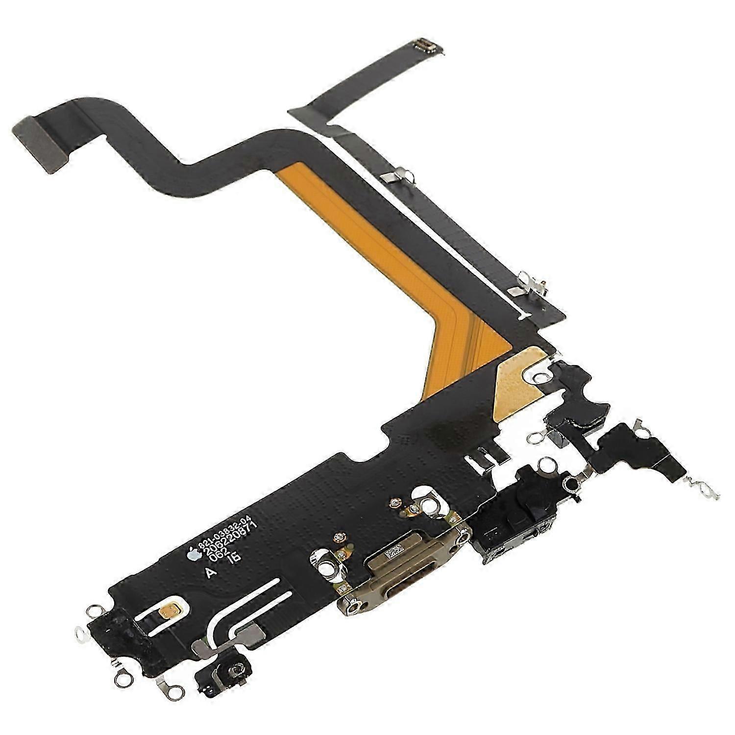 Tail Plug For Iphone 14 Pro Max Oem Charging Port Flex Cable Replacement Part - Black