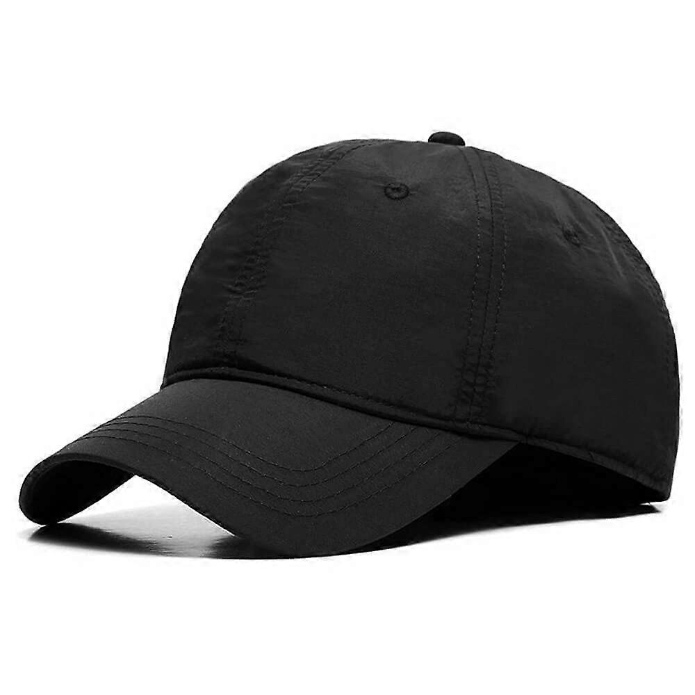Large Quick-Drying Sun Baseball Cap M/XL, Simple Open Top Running Hat for Fathers in Various Colors