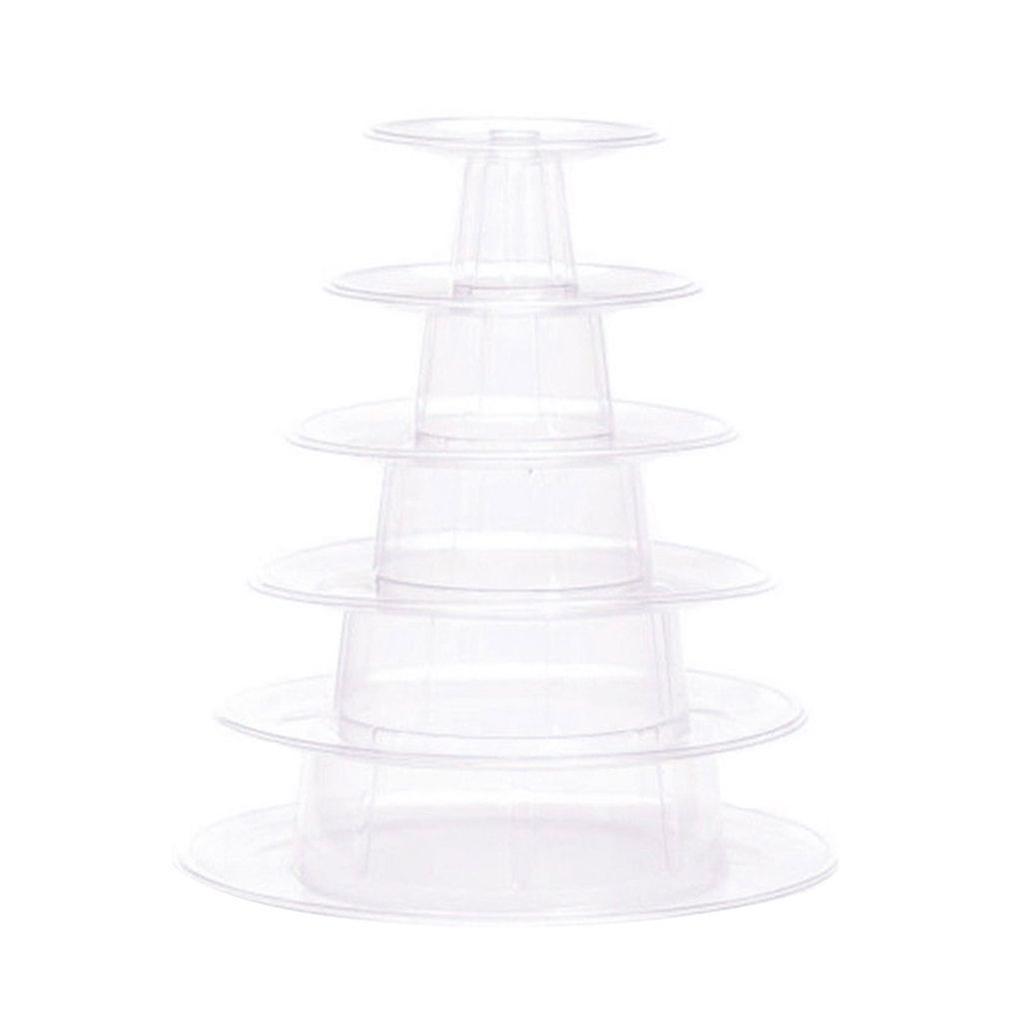 Dessert Display Rack Stackable Cake Holder PET Material Cake Display Stand