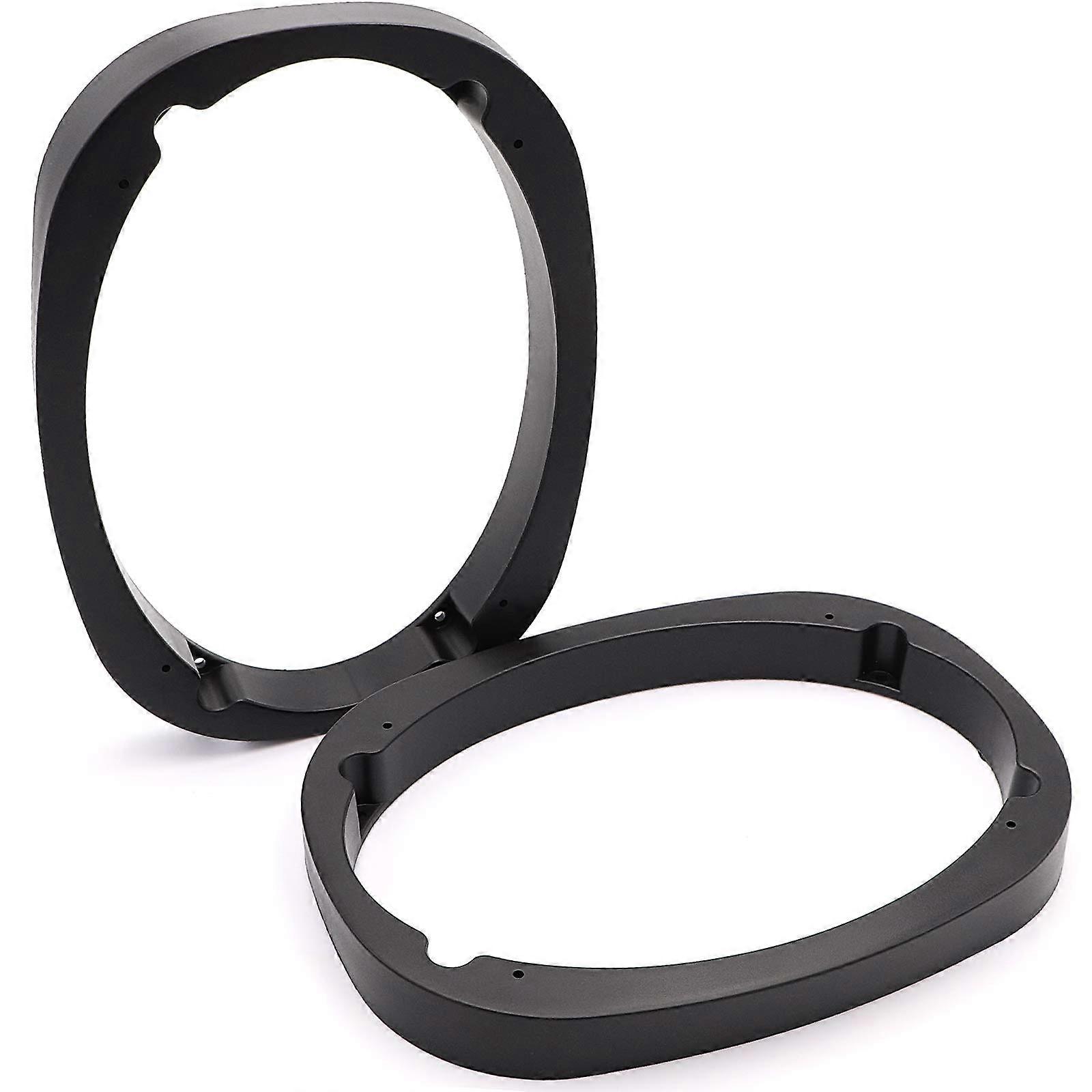 6' X 9' Car Speaker Spacer Adapter Mounts - Universal Plastic Compatibility, Pack of 2 for Easy Installation