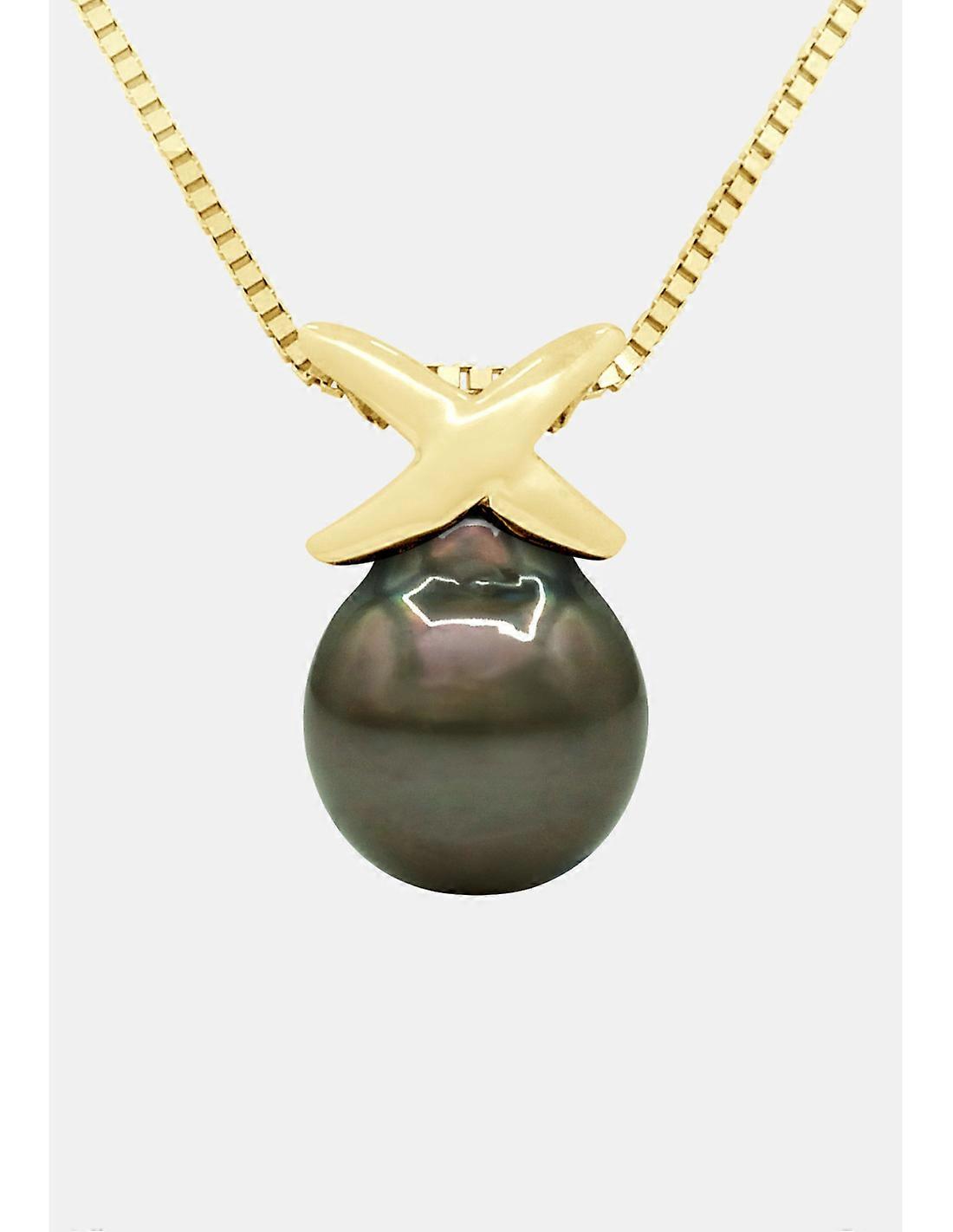 Colar Oval Tahiti Ouro e Pérolas 8-9 mm - ORONUI