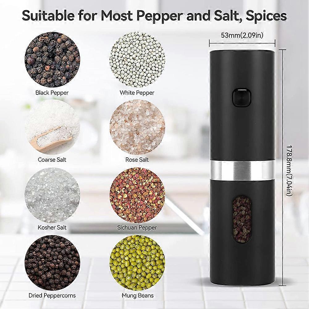 Electric Automatic Salt and Pepper Grinder Set