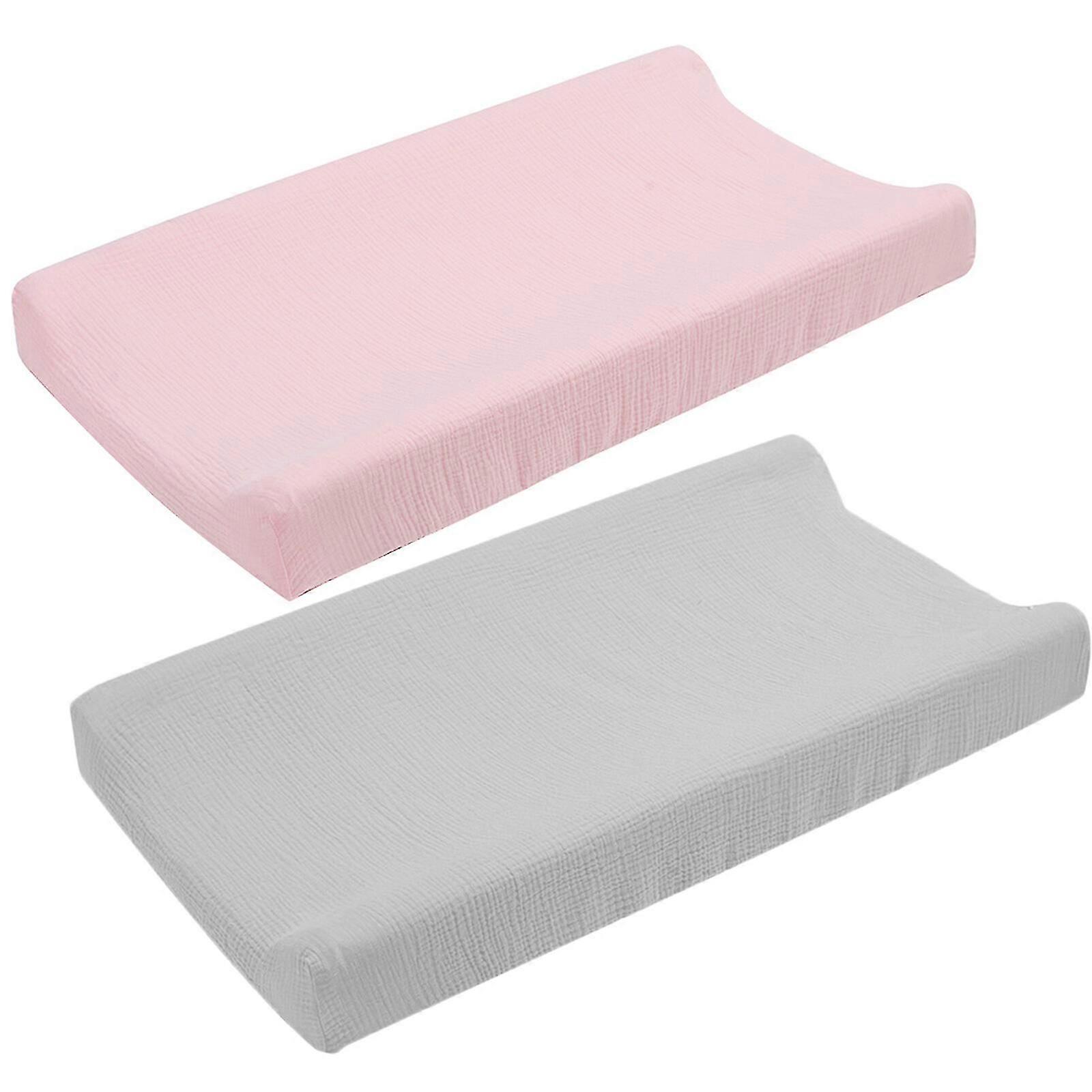 2 pcs Baby Changing Pad Covers Washable Changing Table Pad Sheet Removable Changing Pad Covers