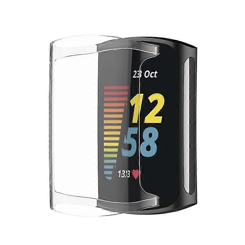 Full Coverage TPU Electroplated Watch Protective Case For Fitbit Charge 6 / 5