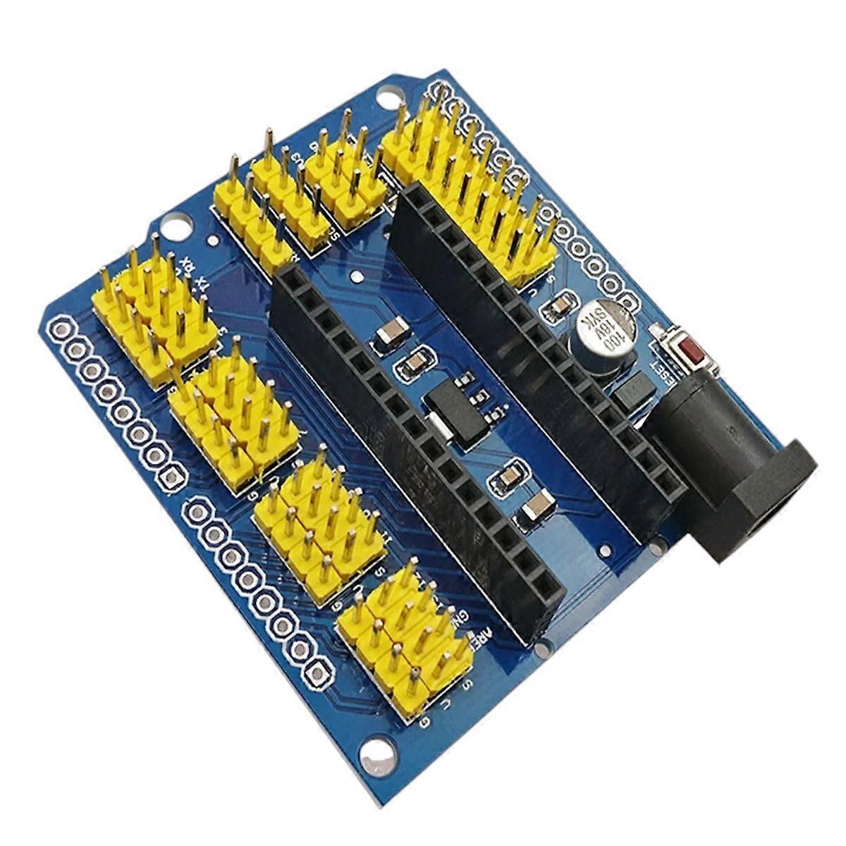 ATMEGA328 Nano Expansion Board Multi-Purpose Learning Board Compact Nano Form Factor High Reliability Components