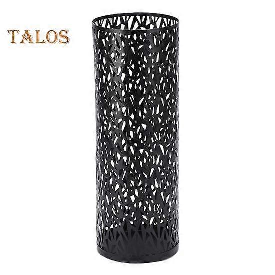 Suport pentru umbrelă Suport Rezistent la rugină Rezistent la coroziune Design compact Metal scobit Suport pentru umbrelă rotund de sine stătător Coș organizator