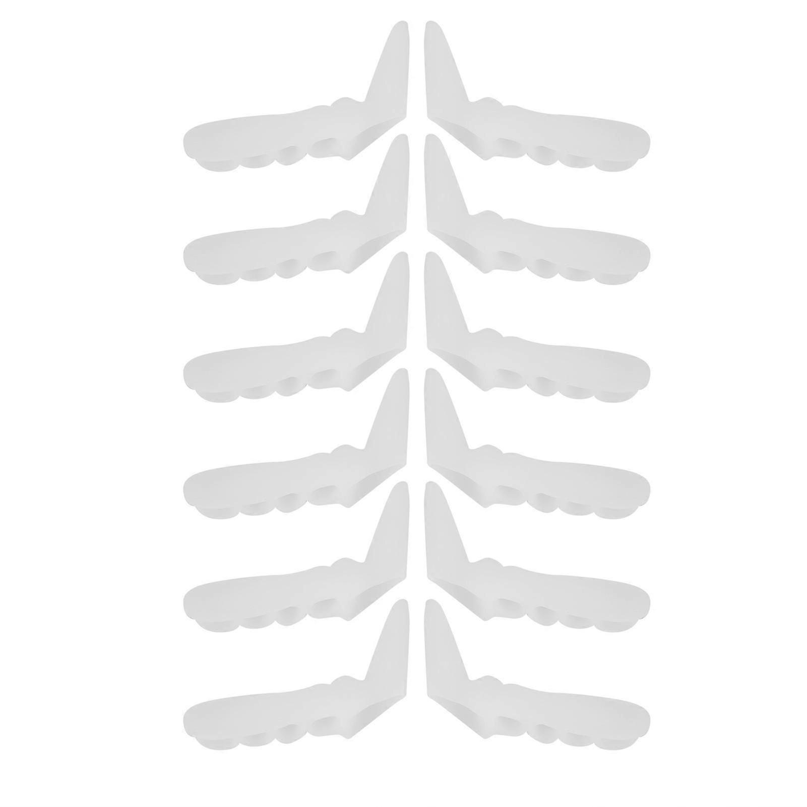 6 Pairs 5 Hole Toe Separator SEBS Elastic Hallux Valgus Toe Corrector Separation Tool