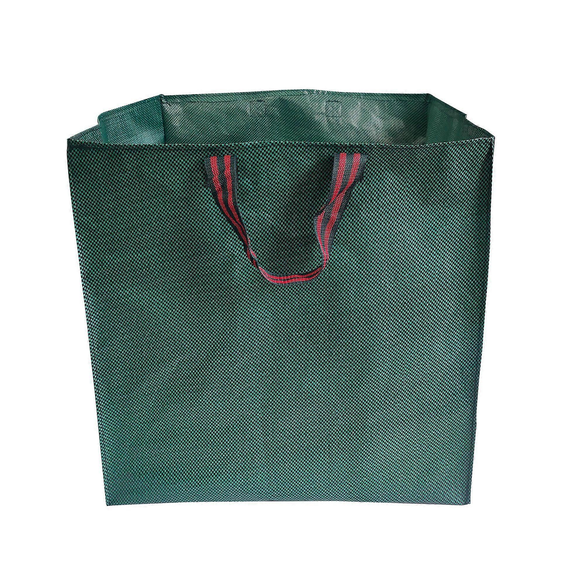 2 Pack Garden Waste Bags, Large Garbage Bag with Handles, Support Frame, Waterproof, Foldable, Reusable, for Weeds, Leaves and Trash