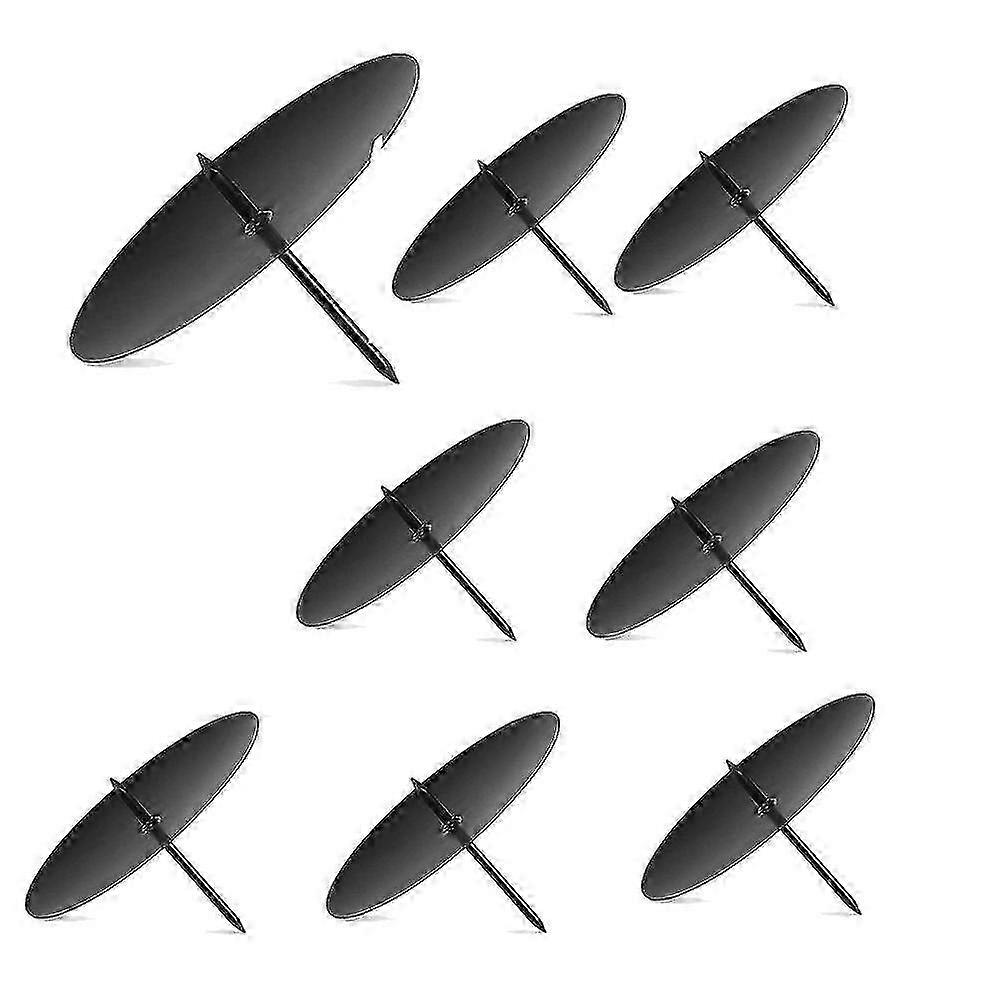 Assiette de bougie de l’Avent avec pointes - 8 cm Couronne de métal