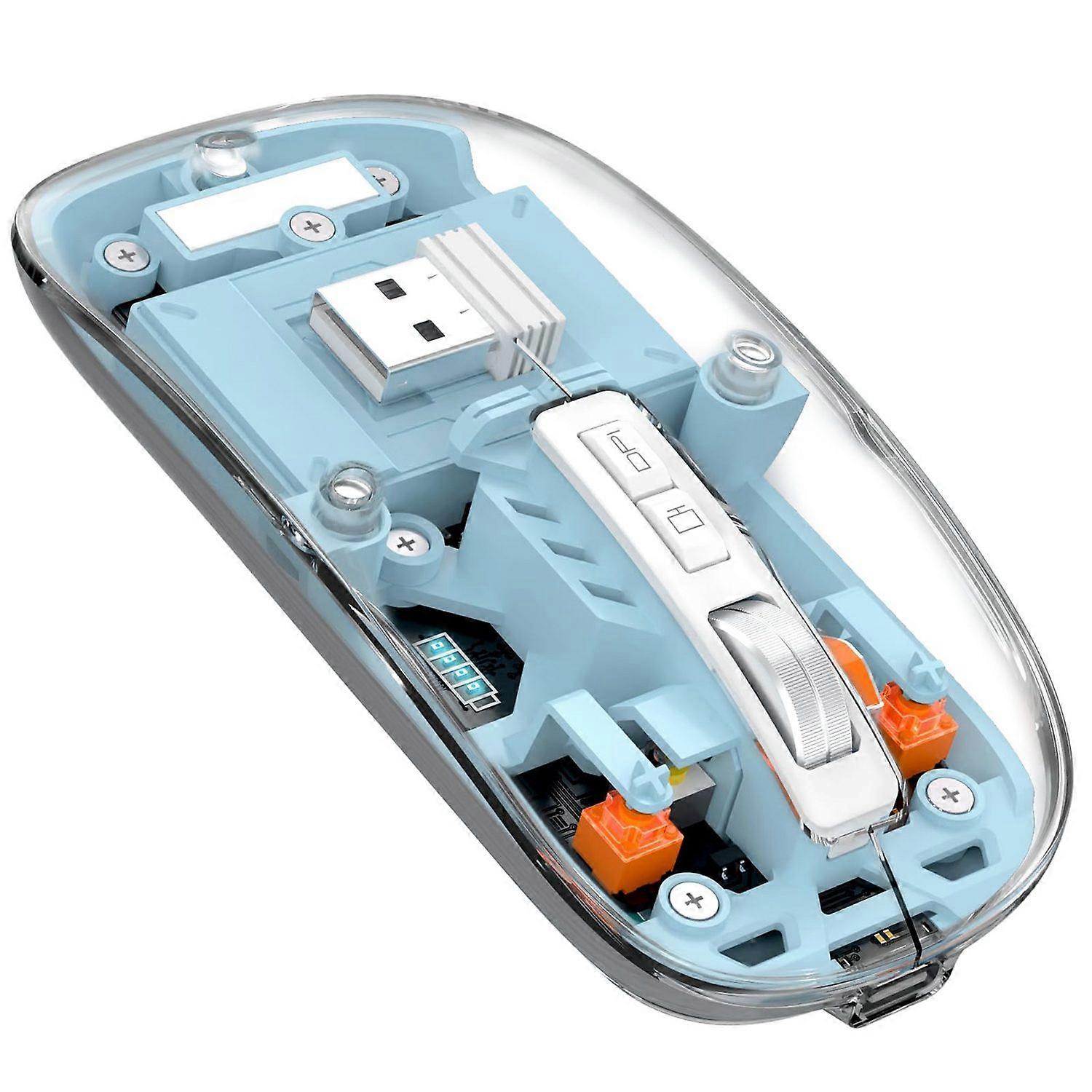 Wireless Mouse Bluetooth, Rechargeable Quiet, Portable Compact Design Smooth Operation