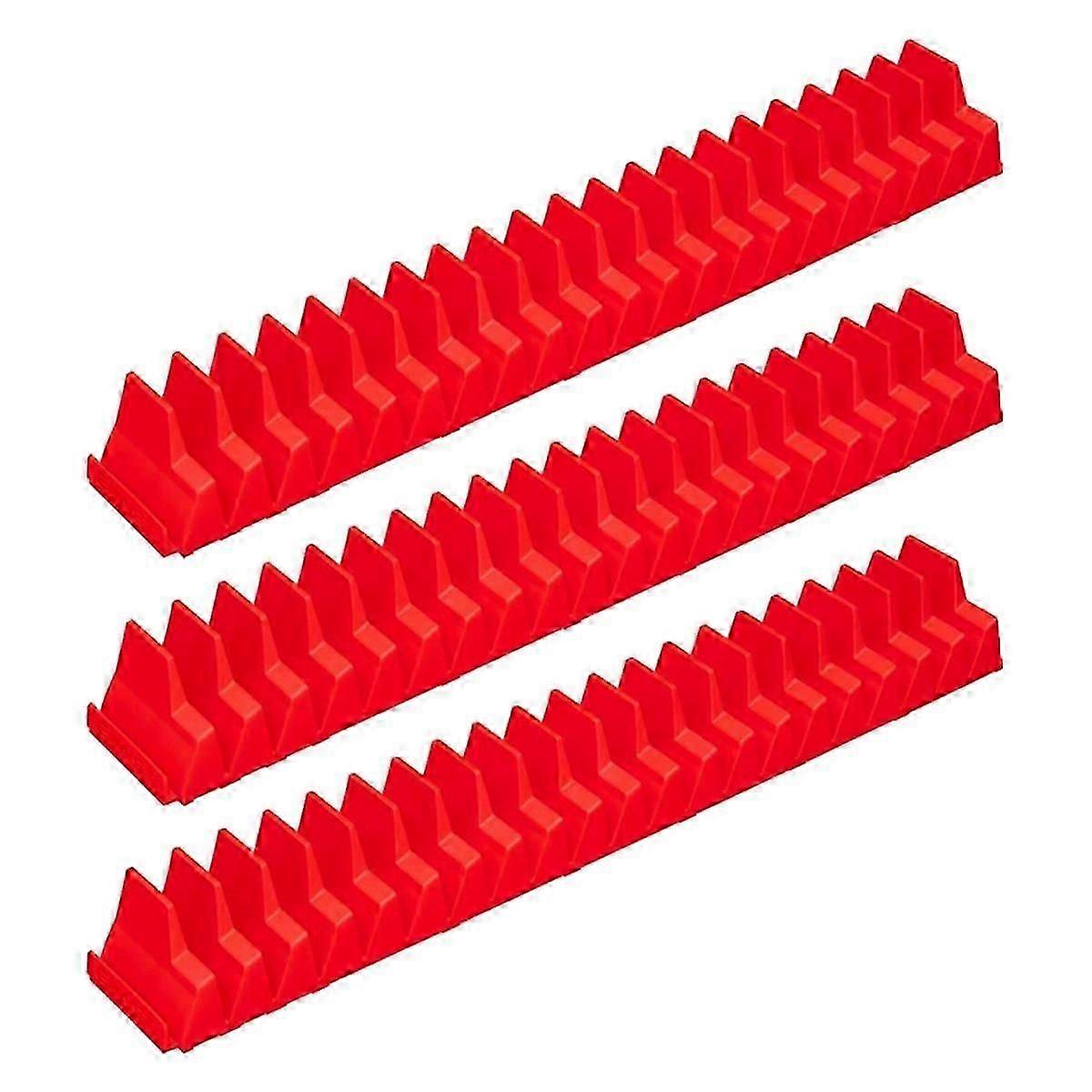 3Pcs Magnetic Wrench Organizer Easy to Install Portable Tool Storage Shelf Wrench Holder for Tool D