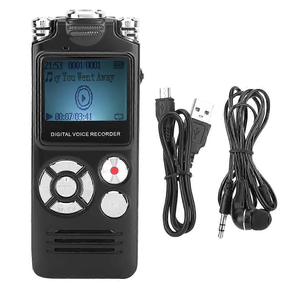 8GB High Definition Portable Audio Recorder Digital Voice Recorder Noise Reduction Sound Player