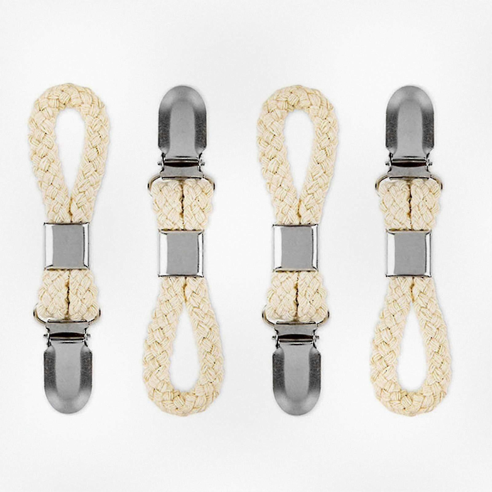 Set of 4 Towel Clips for Beach Use - Ideal for Hanging Towels and Other Fabric Items