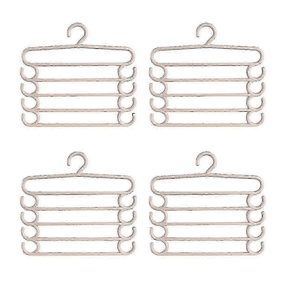 Pants Rack Multifunctional Household Saving Space Multi Layer Trousers Hanger Pants Closet Color Clothes Peg 5 Layers A