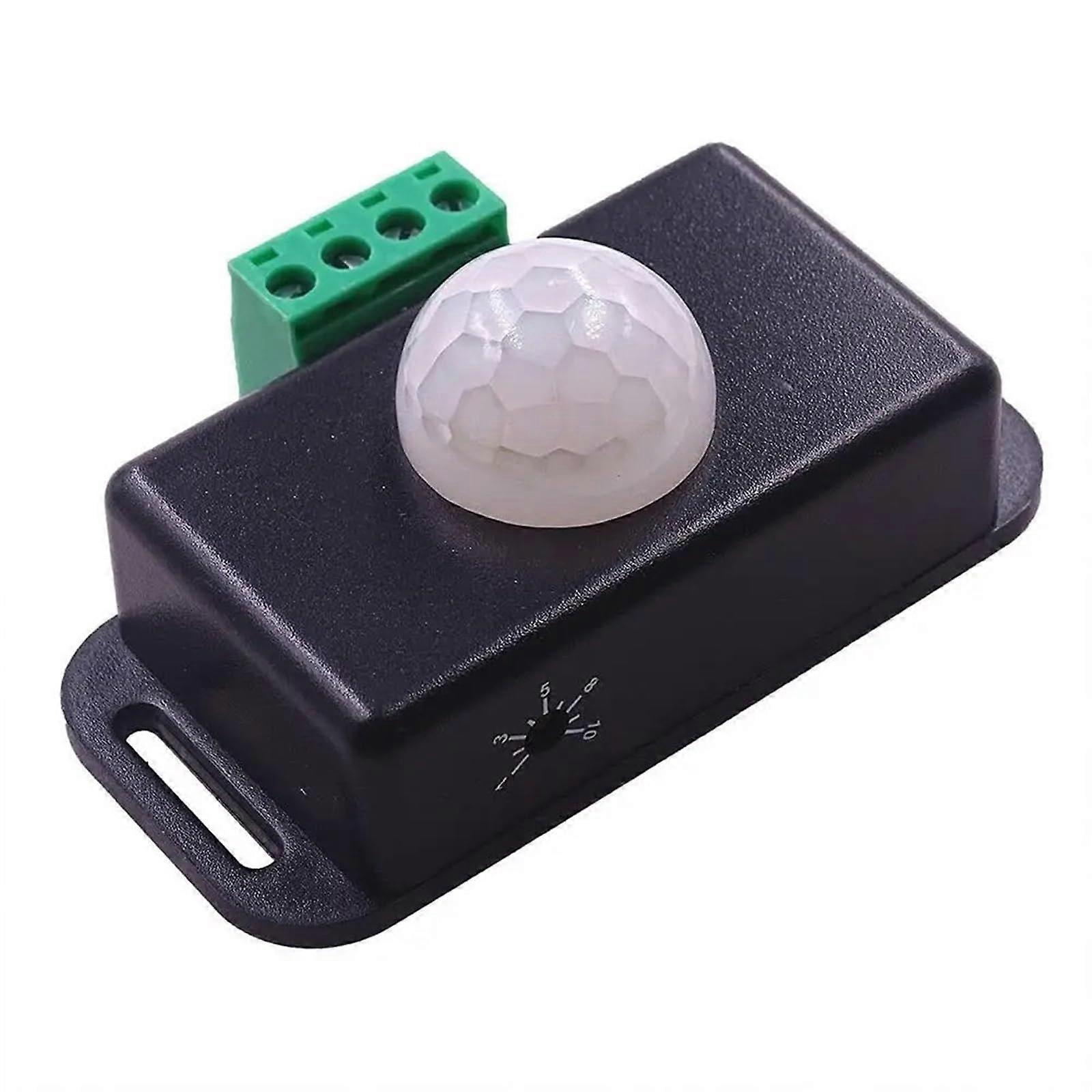 DC 12V 24V 8A Automatic Adjustable PIR Motion Sensor Switch IR Infrared Detector Light Switch Module for LED Strip Light Lamp