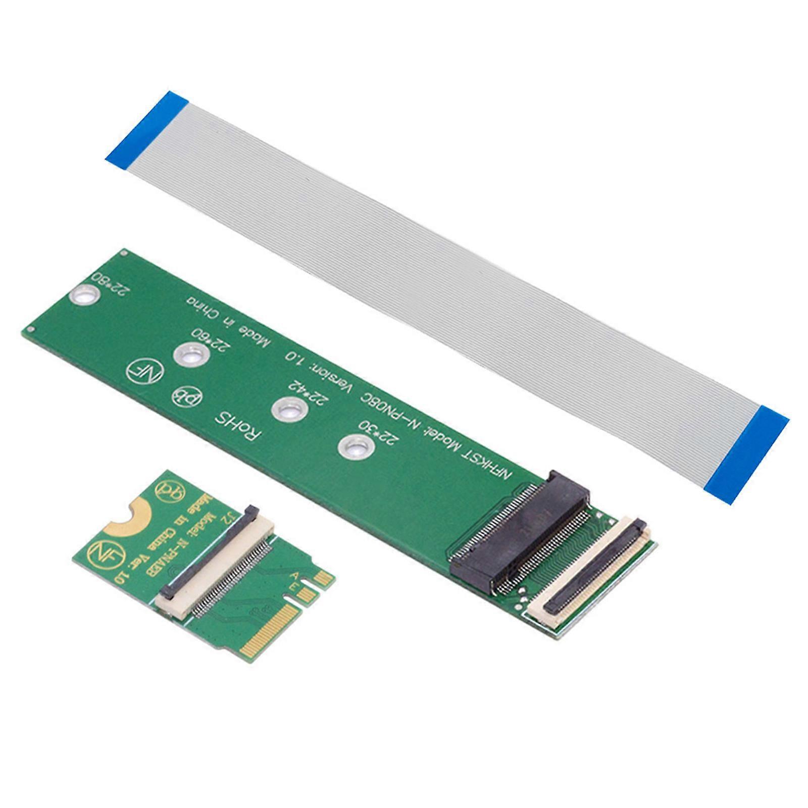M.2 A+E Key to NVME M Key Interfaces Adapter Card for SSDs Port Extension from 2230 to 2280