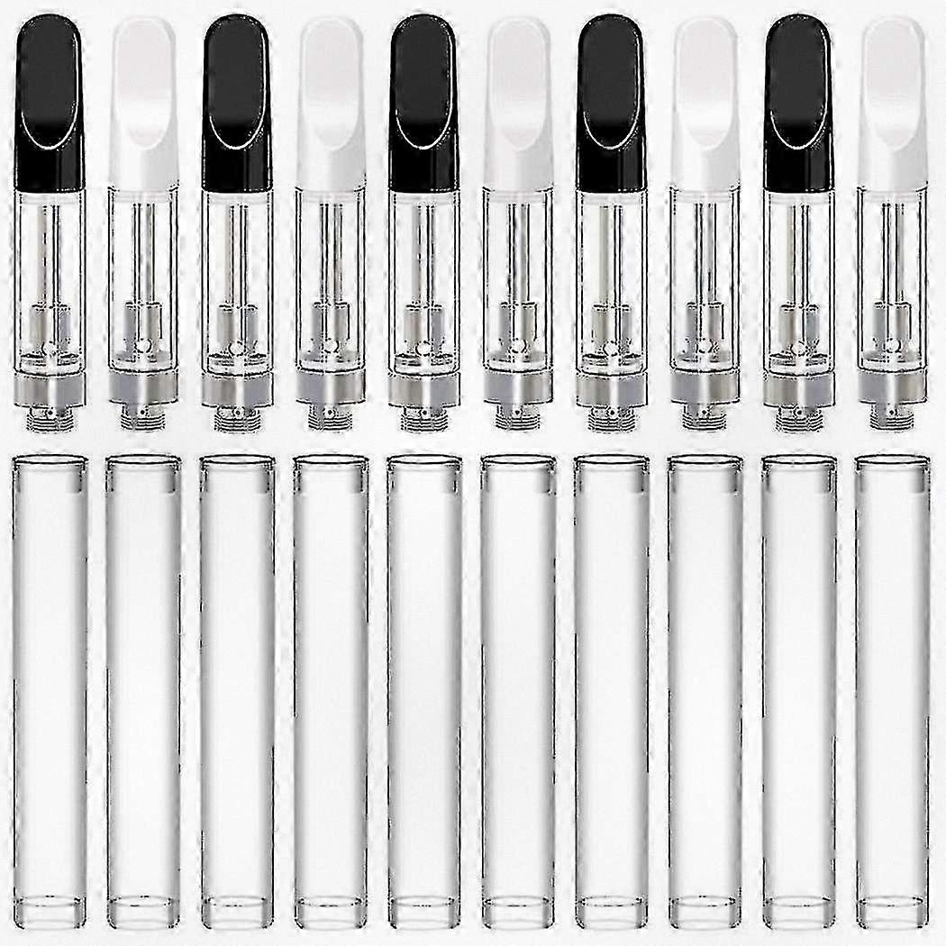 10 Pcs Empty Storage Cartridges Compatible with 1.0ml Glass Ceramics, Easy to Fill and Convenient to Use