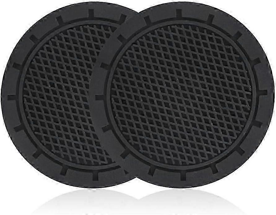 Schwarzer rutschfester Auto-Getränkehalter mit Universal-Untersetzern