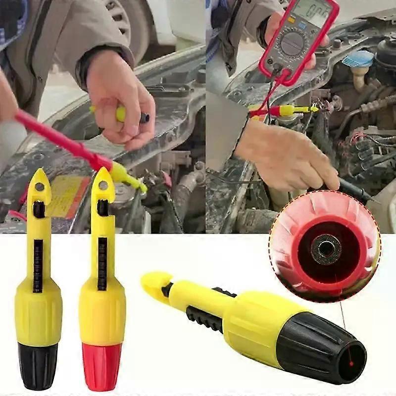 1Pair Automotive Repair Wire Piercing Puncture Probe Test Clip with 2mm/4mm Jack