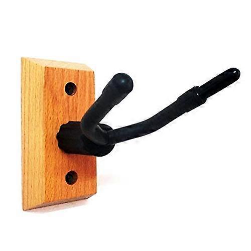 Violin Parts Violin Rack Hanger Violin Wall Mount Violin Wall Hook Solid Wood Base Violin Rack Can Hang Violin Bow (Color: Yellow)