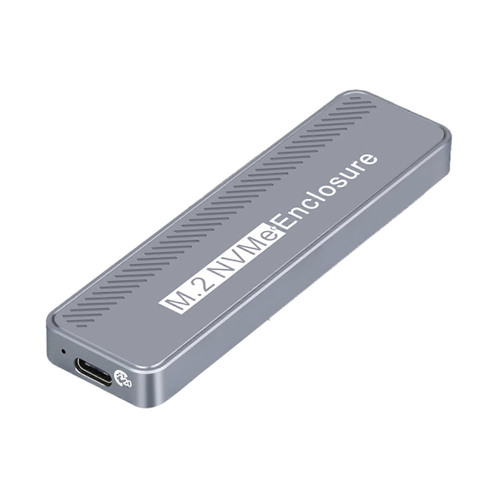 20Gbps M.2 NVMe SSD Enclosure USB3.2 GEN2x2 Type C Connection Fast Data Transfer Support 4TB and 2230-2280 SSDs