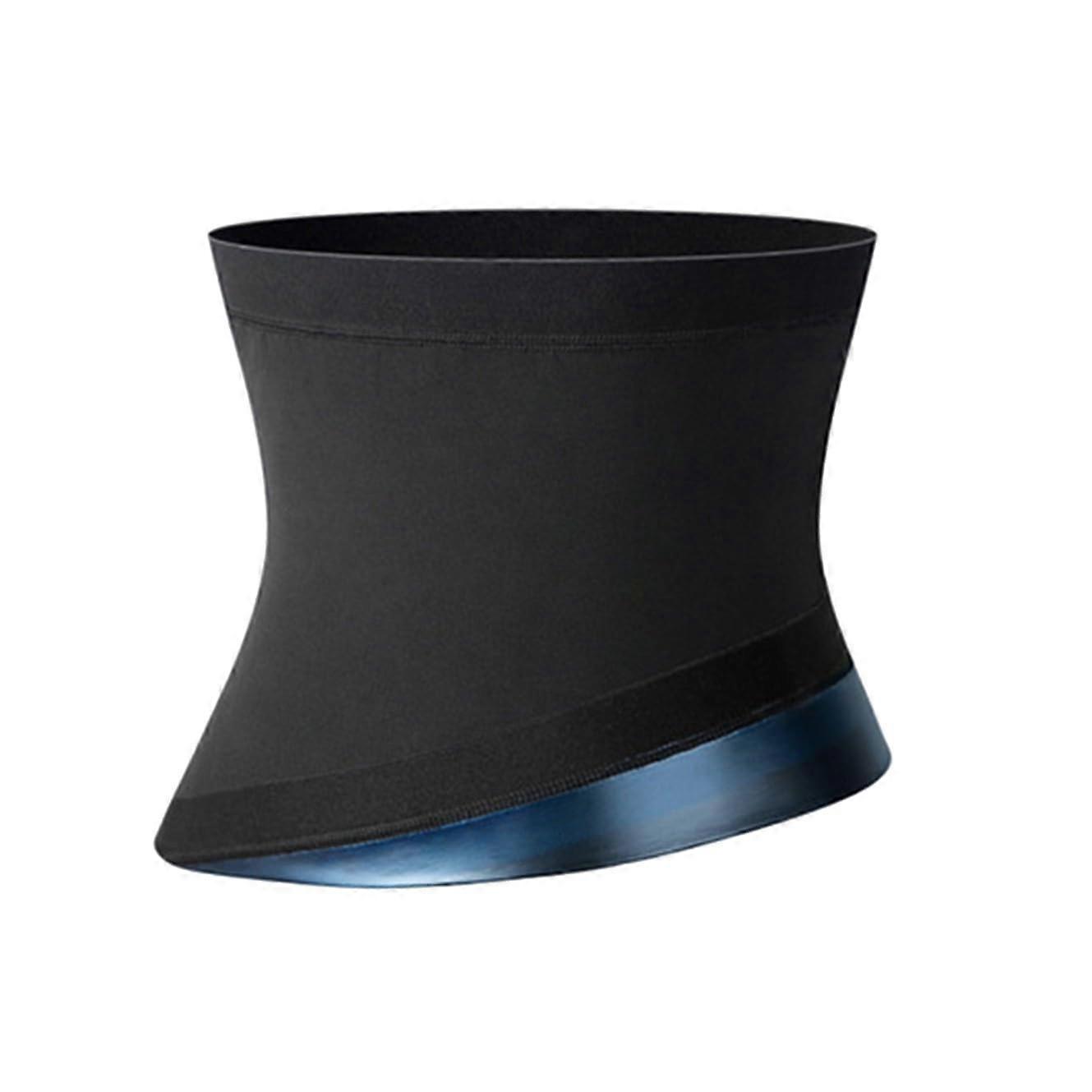 SaunaSweatWaist Trainer, Corset for Men, Waist Trimmer, Belt with Double Strap, Workout Belt, hide Butt Crack for Men Blue 4XL