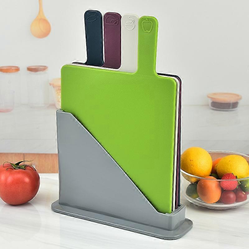 4 PCS/Set Multifunction Classified Plastic Cutting Board Set