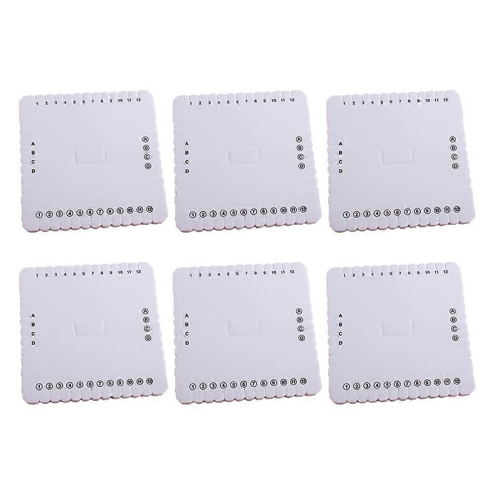 DIY Bracelet for Knitting EVA Square Braiding Board Great for Beginners 6pcs