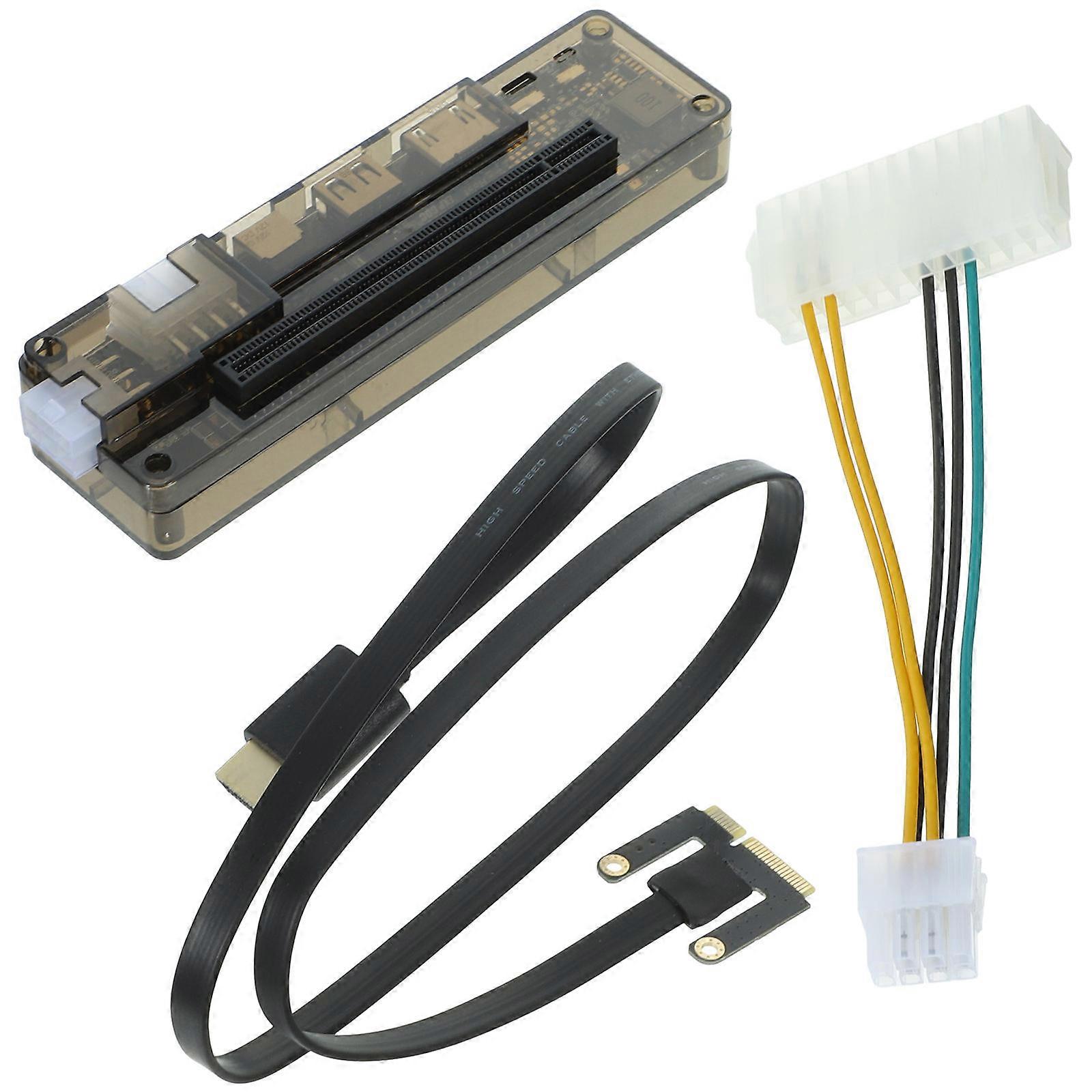 Portable External Graphics Card Dock for Laptop, PCIe Adapter with Power Output, Compatible with Multiple Operating Systems for Gaming and