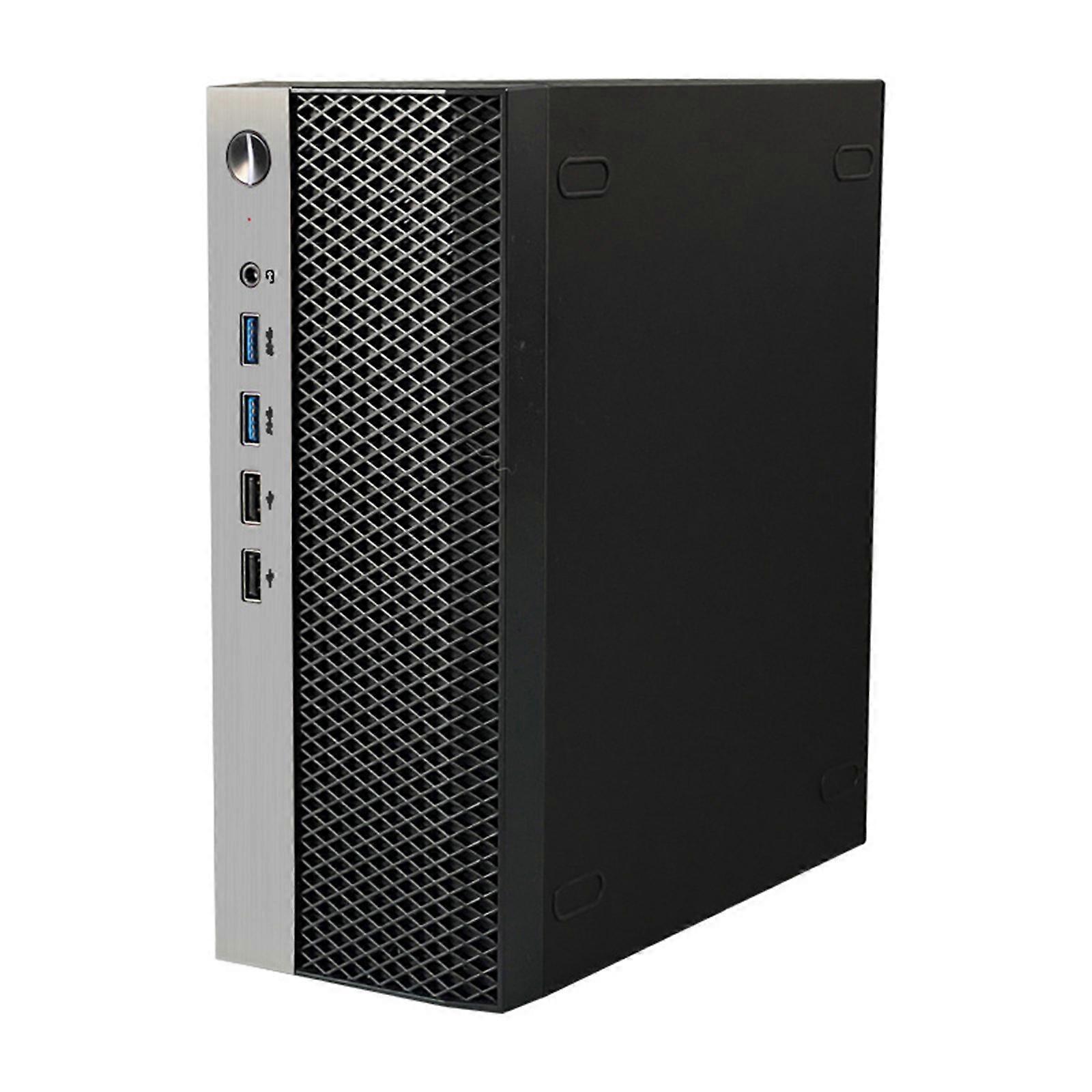 A09S Miniature ITX Desktop Case Metal Chassis Portable Space Saving For Small Desk Setups