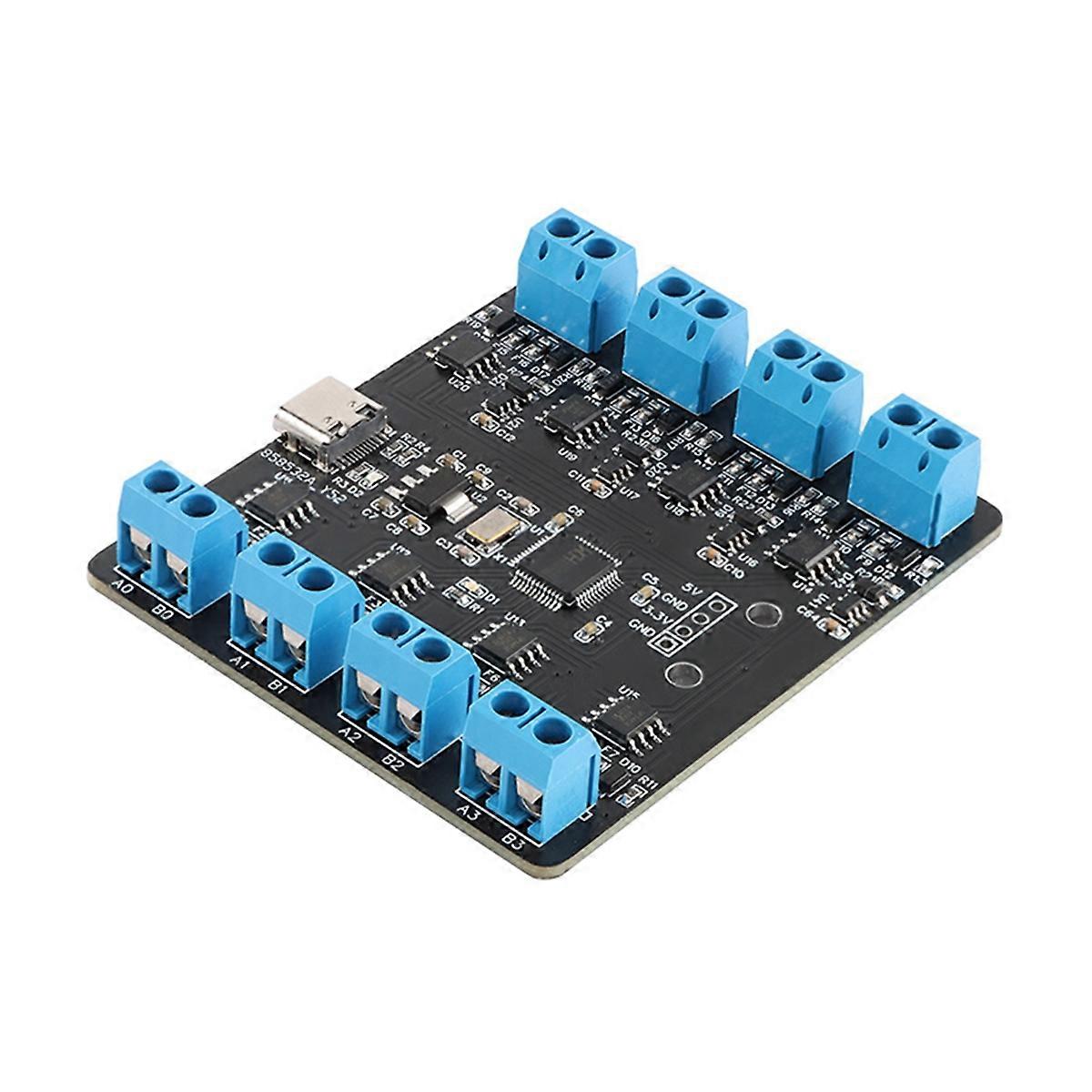 USB to 8 Channel Way RS485 Serial Port Board Type-C to 8 Way RS485 Multi-Channel Uart Hub RS485 Mod