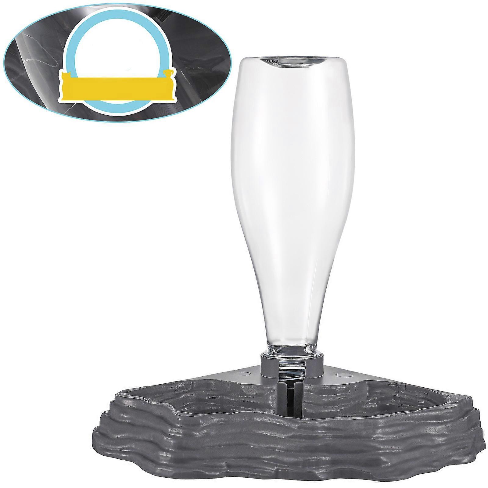 Reptile Water Fountain, Ergonomic Feeder with Preventive Tipping Mechanism