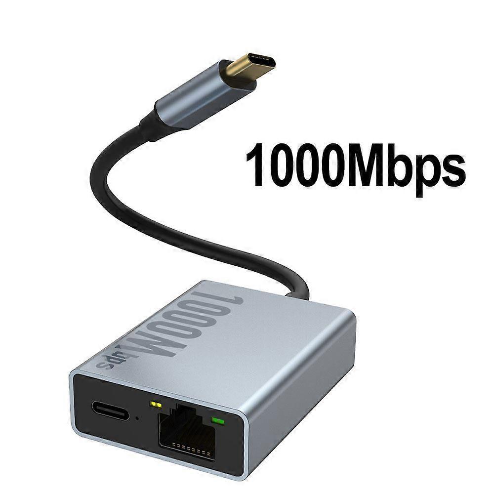 USB-Netzwerkkarte Ethernet-Adapter für Chromecast Google TV Typ-C auf RJ45-Netzwerk für Smartphones Tablets