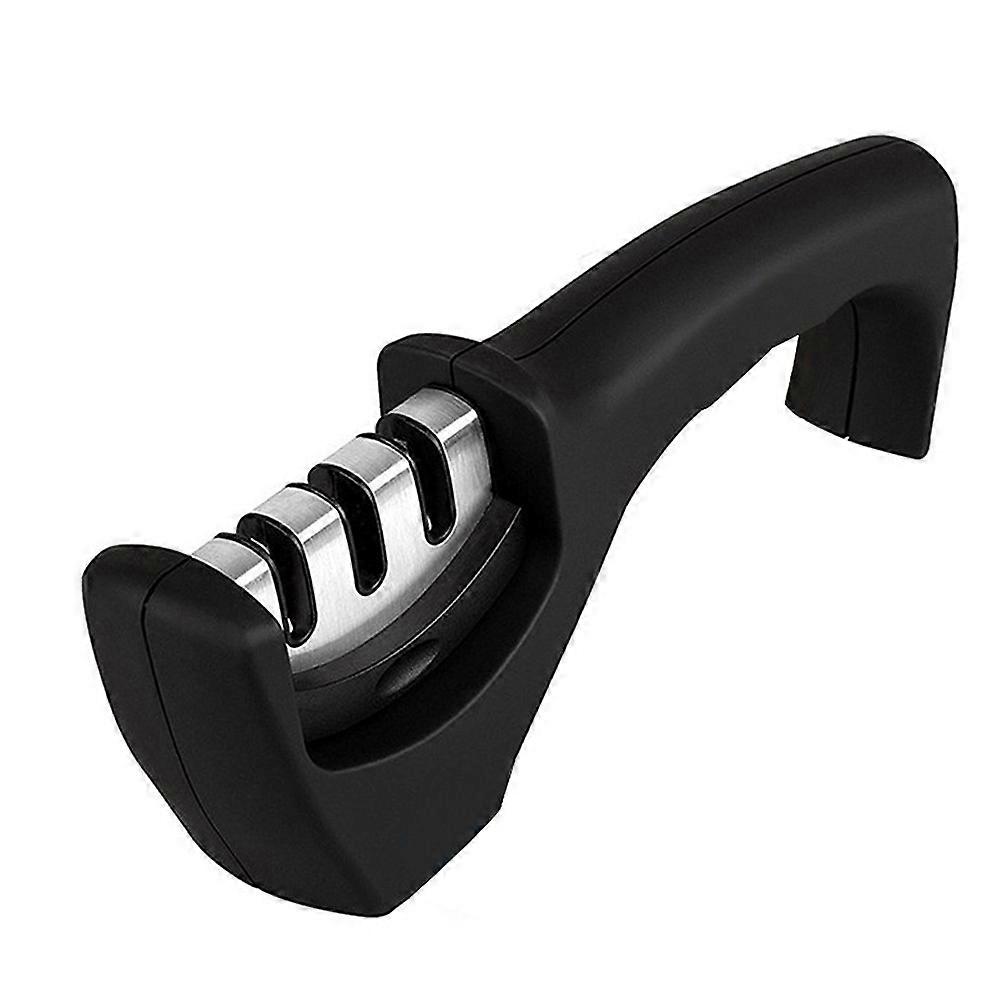Sharpening Tool Sharpener Rectangular Shape Precision Sharpening for Home Use Black 22*6.5Cm 1Set