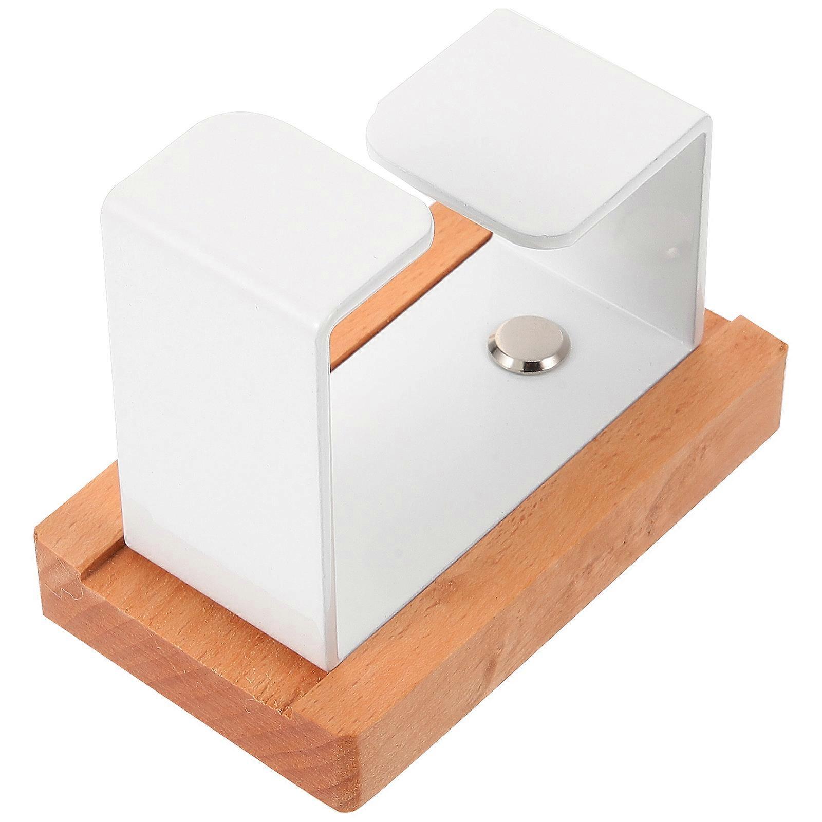 Wall Mounted Heavy Duty Towel Hook Bathroom Hanging Rack for Towels Basin Items Strong Load Capacity Easy Install Decorative Storage White Beech Wood