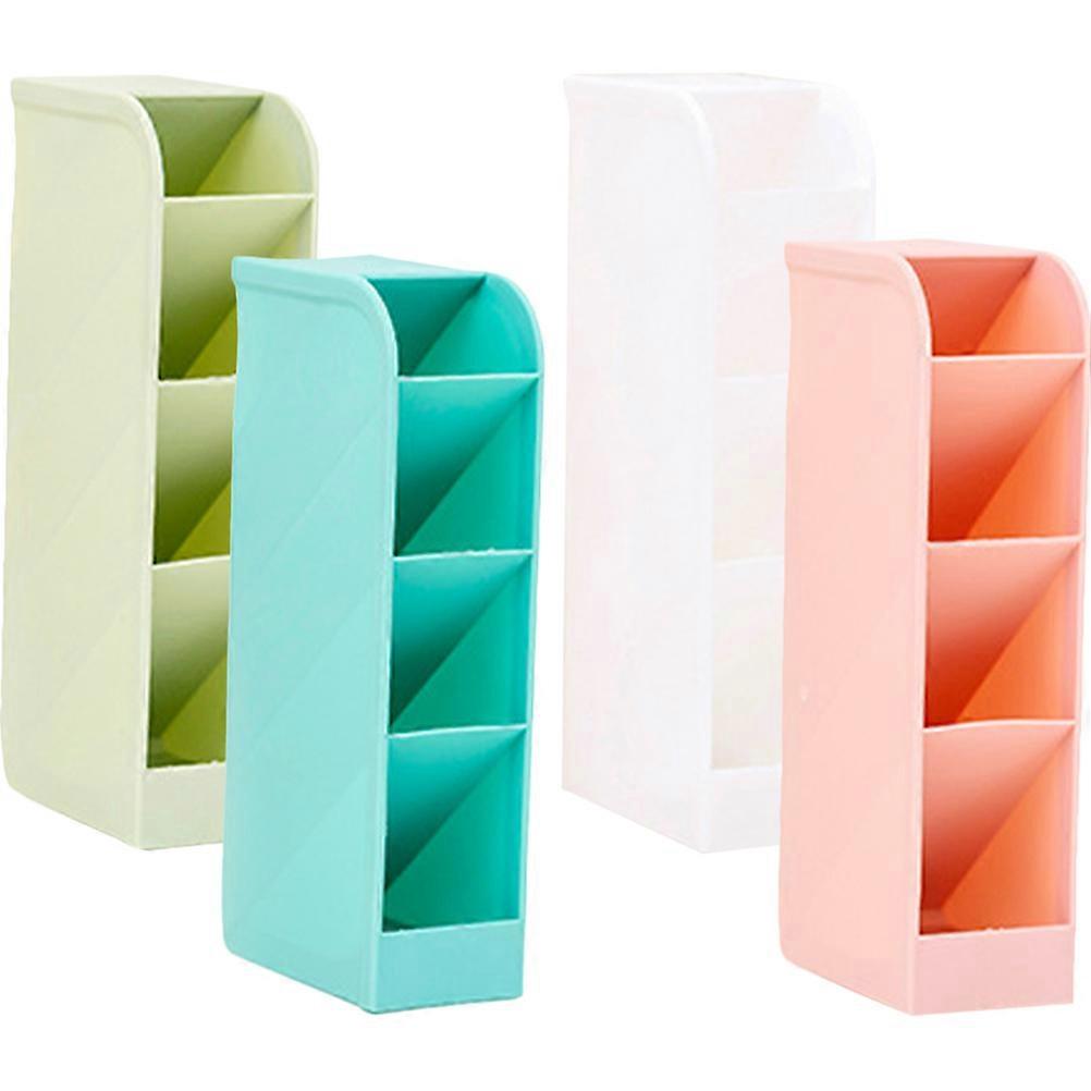 Pen Organizer Plastic Makeup Brush Holder Simple Style Students Green