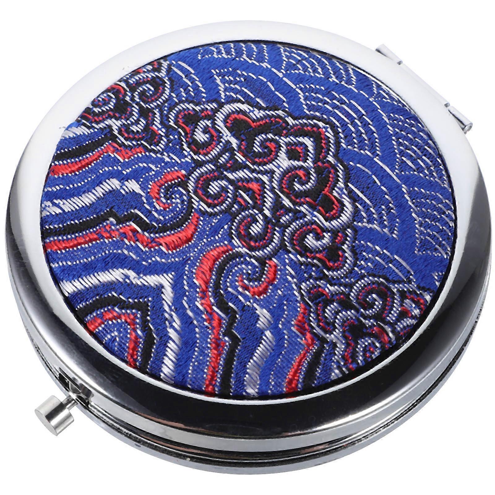 Vanity Mirror Small Compact Mirror Portable Cosmetics Mirror .00x7.00x2.00cm Magnifying Round 1Set