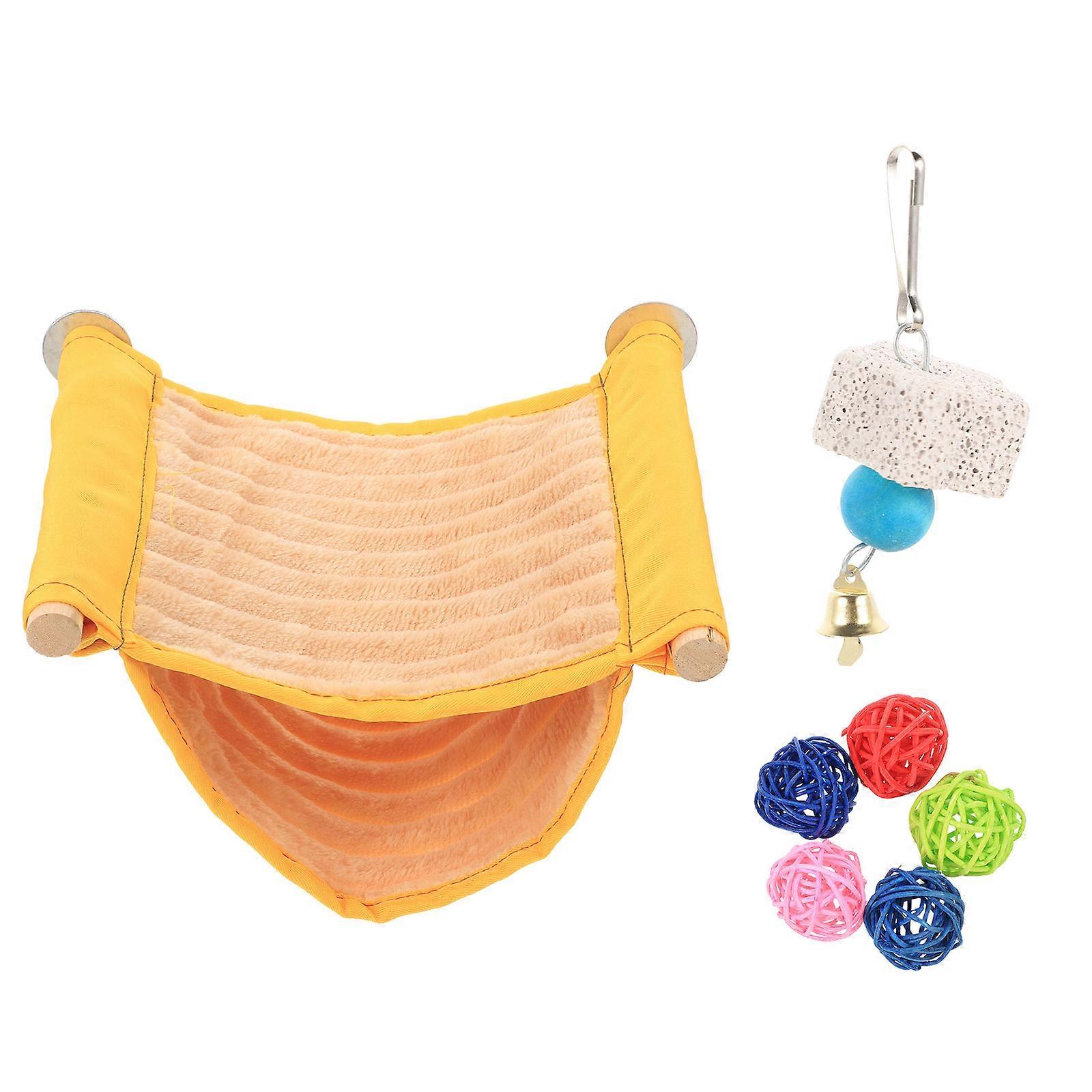 Cozy Hanging Hammock Bed for Birds – Soft Nesting Tent for Hamsters, Parakeets & Cockatiels – Removable & Washable Play and Rest Kit