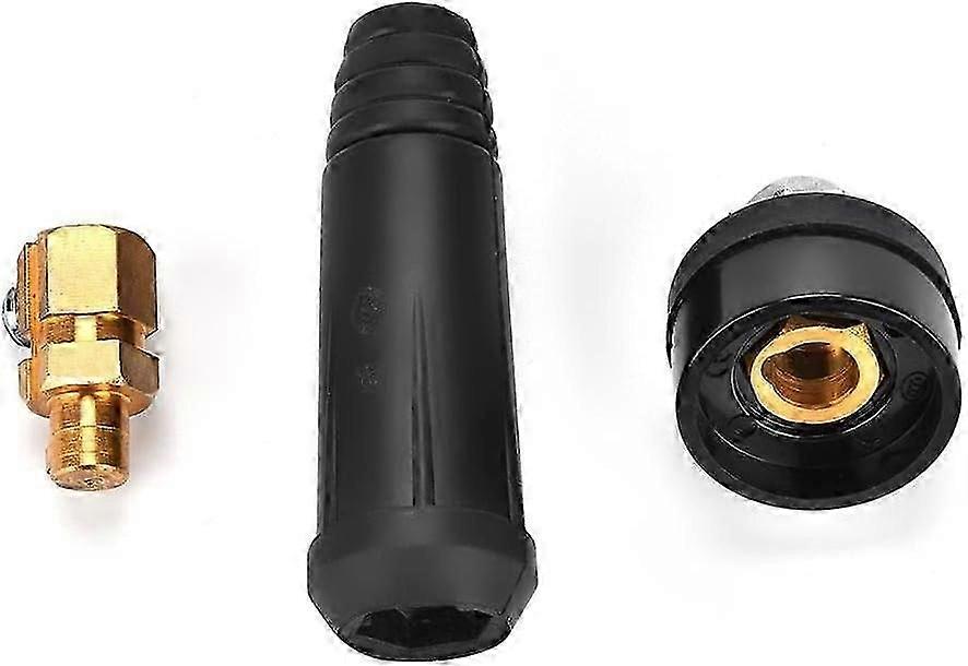 Solder Wire Panel Connector and Quick Adapter Panel Socket (Black DKJ10-25)