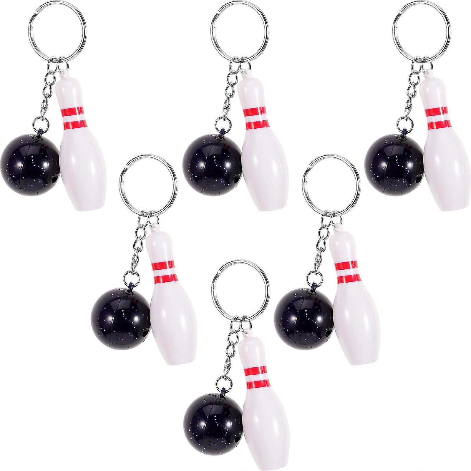 Αθλητικό Μπρελόκ Mini Bowling Μπρελόκ Μεταλλικό Abs 3.54X1.77X1.10In 6Τμχ