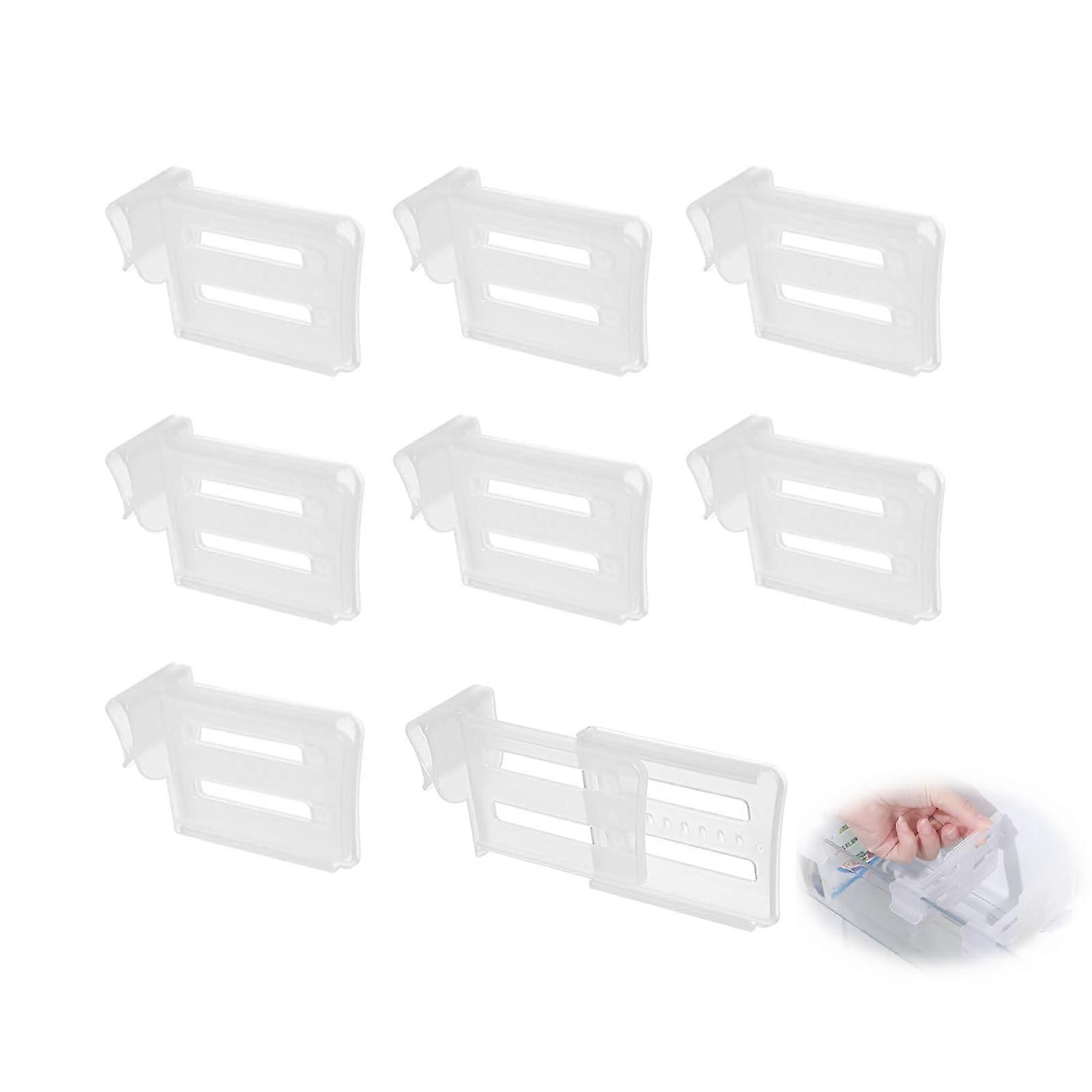 Refrigerator Separators Pack of 10 Adjustable Fridge Dividers for Organizing Kitchen Storage Space Efficiently