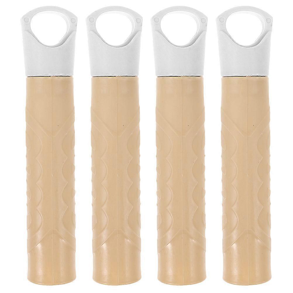 Broom Handle Grip Replacement End Caps Various Cleaning Needs Cylindrical Shape Plastic Material Inner Diameter 22mm 4Pcs