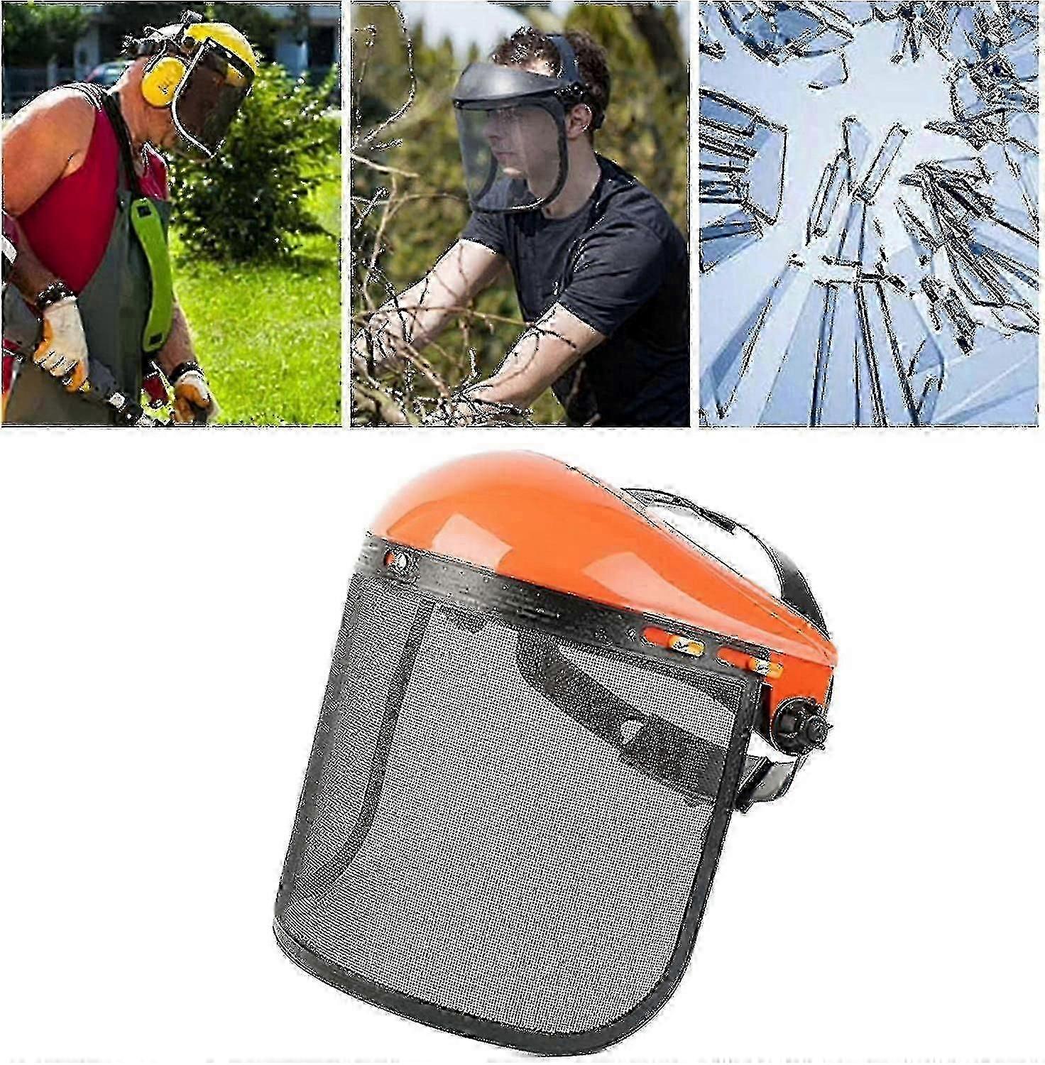 Heavy Duty Mesh Visor For Electric Pruner Mower Chain Saws